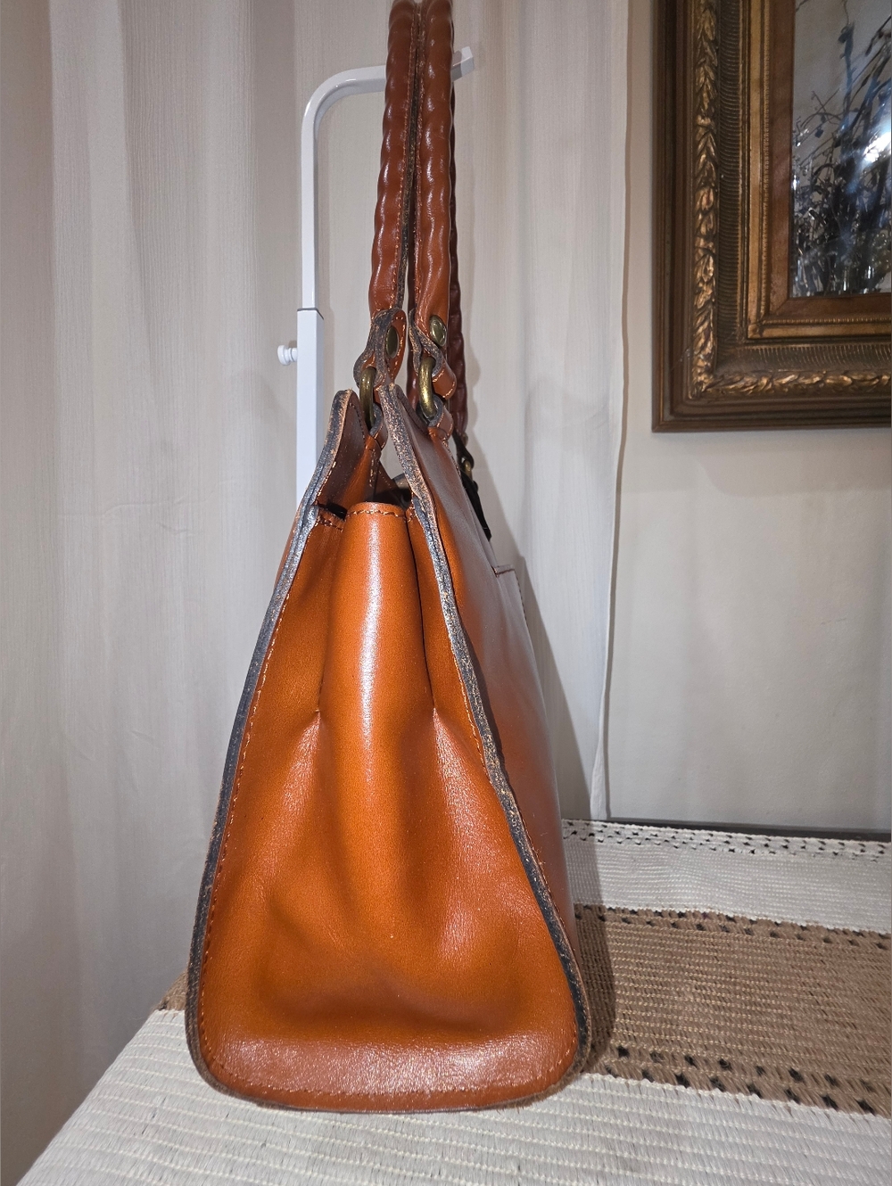 Patricia Nash Rienzo Leather Satchel - Picture 3 of 16
